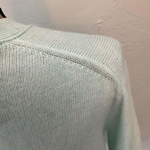 NWT J.Crew Front-Pocket Cardigan Sweater powder blue boyfriend basic oversize XS - Picture 12 of 16